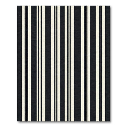 Bold Monochrome Parallel Lines Rug
