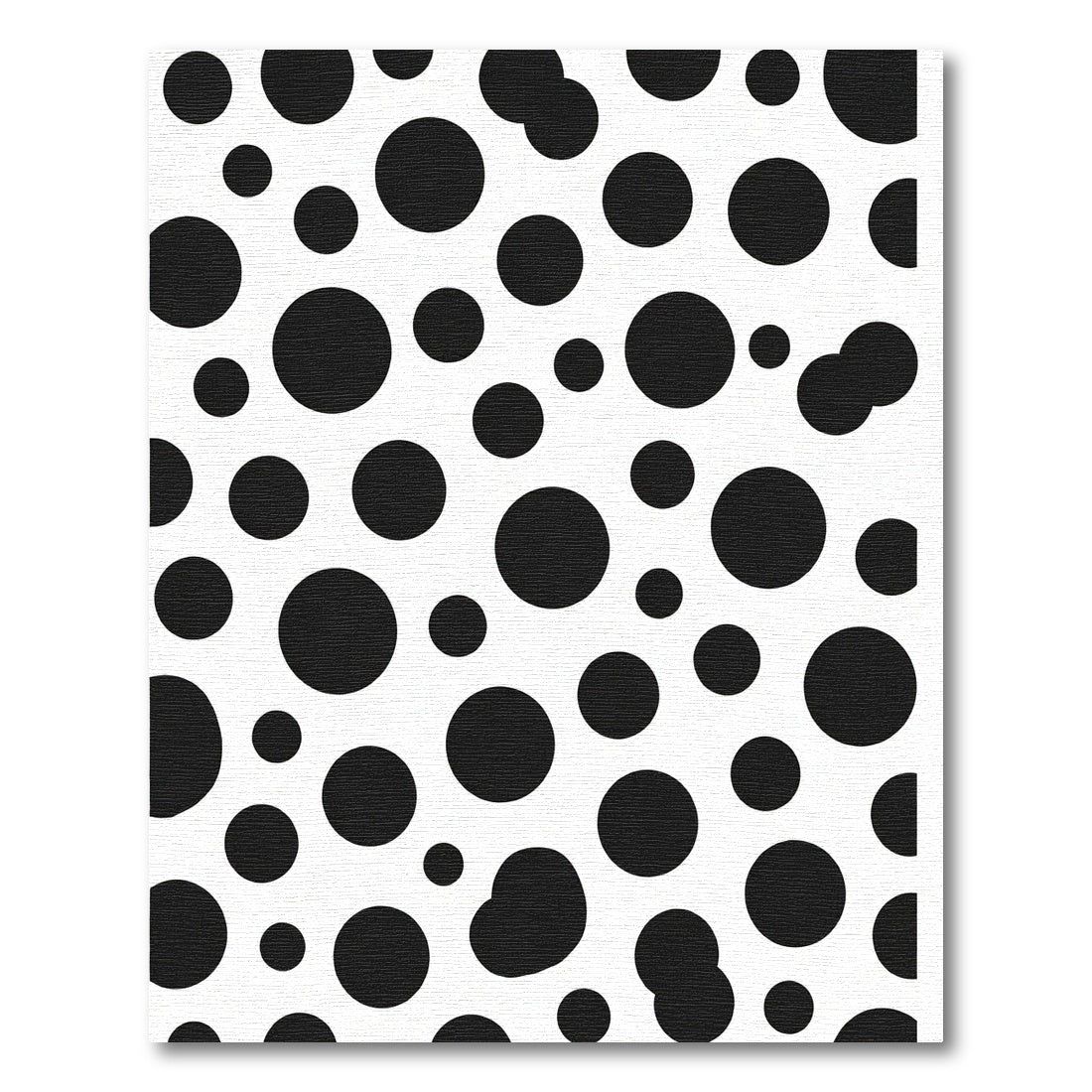 Black White Polka Dot Scatter Rug