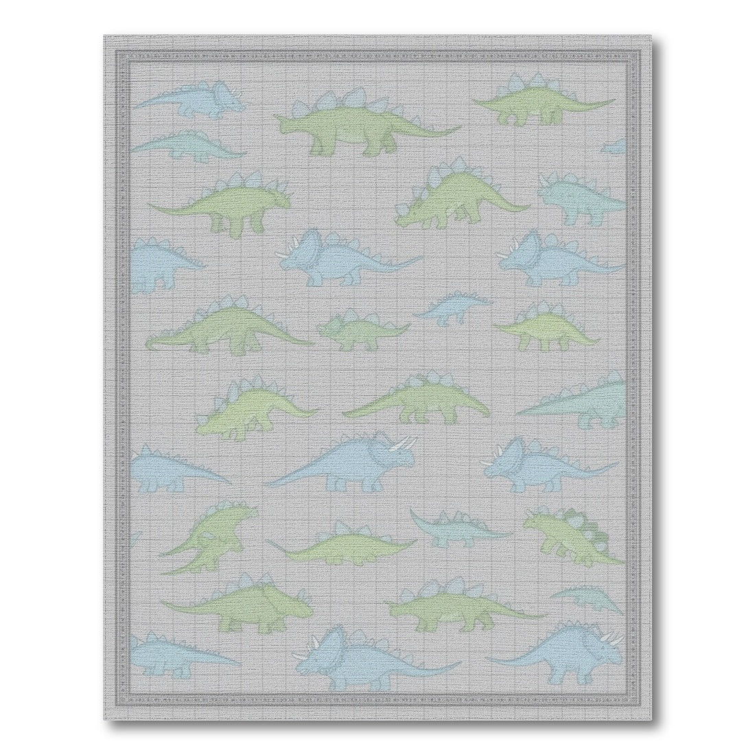 Kids Cartoon Multi-color and Patterns Dinosaur Friends Kids Area Rug