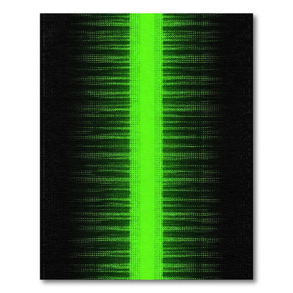 Radiant Neon Green Abstract Stripe Rug