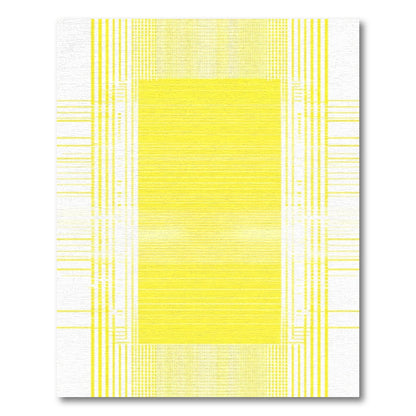 Vibrant Yellow Linear Geometric Rug
