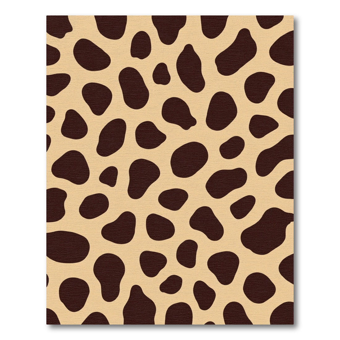 Brown Spots on Beige Contemporary Rug