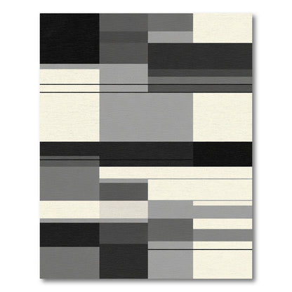 Mid-century Modern Geometric Blocks Rug