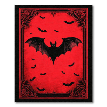 Red Bat Distressed Area Rug