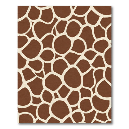 Brown Animal Hide Organic Shapes Rug