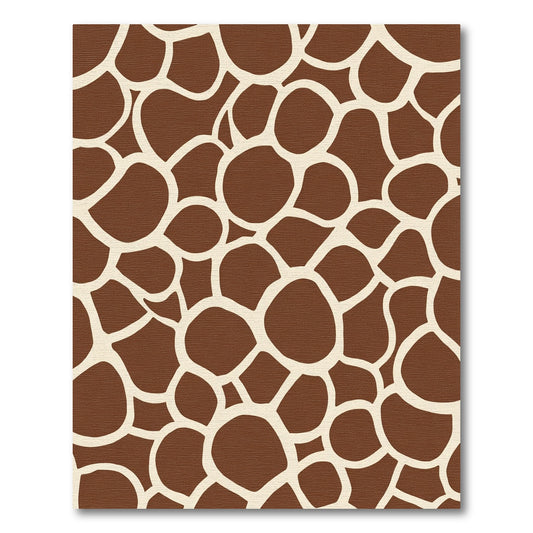 Brown Animal Hide Organic Shapes Rug