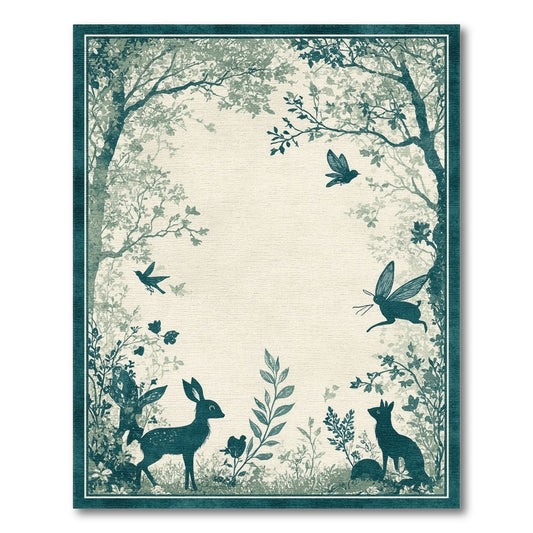 Enchanted Forest Washable Area Rug