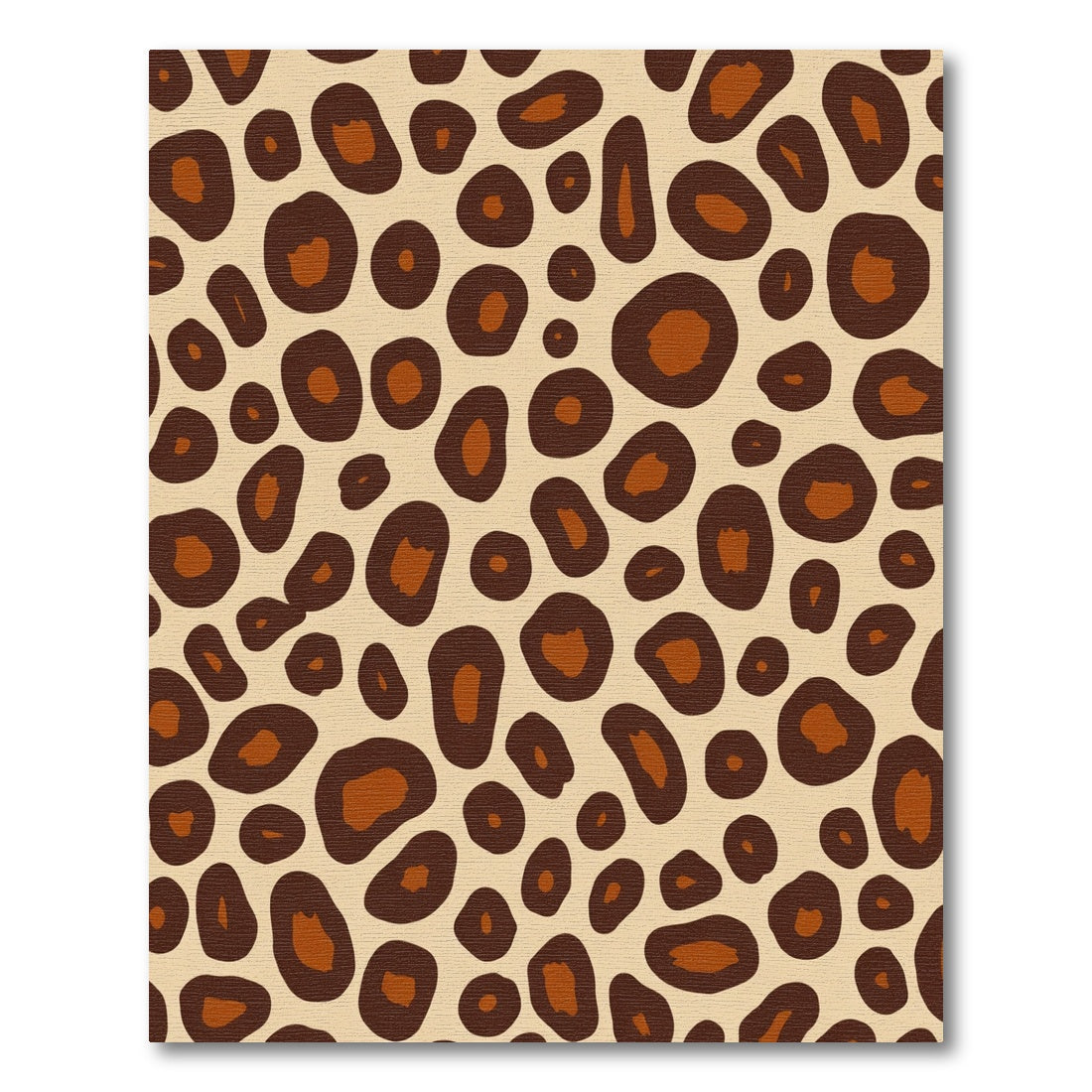 Animal Print Brown Beige Spots Rug