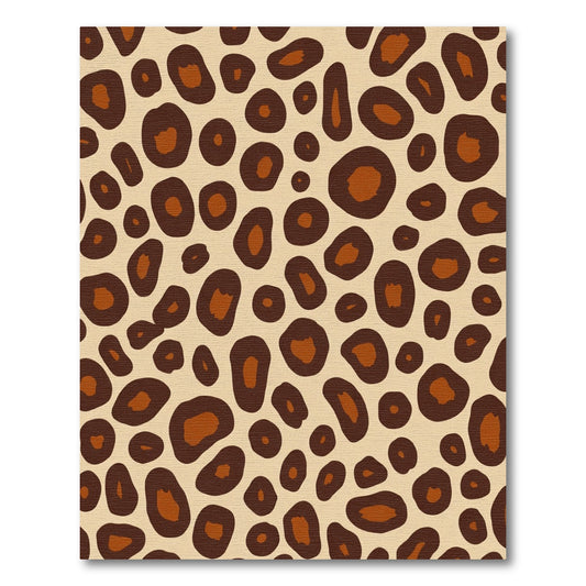 Animal Print Brown Beige Spots Rug