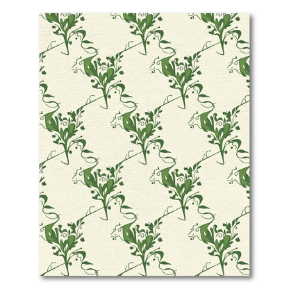 Emerald Green Vine Swirl Rug