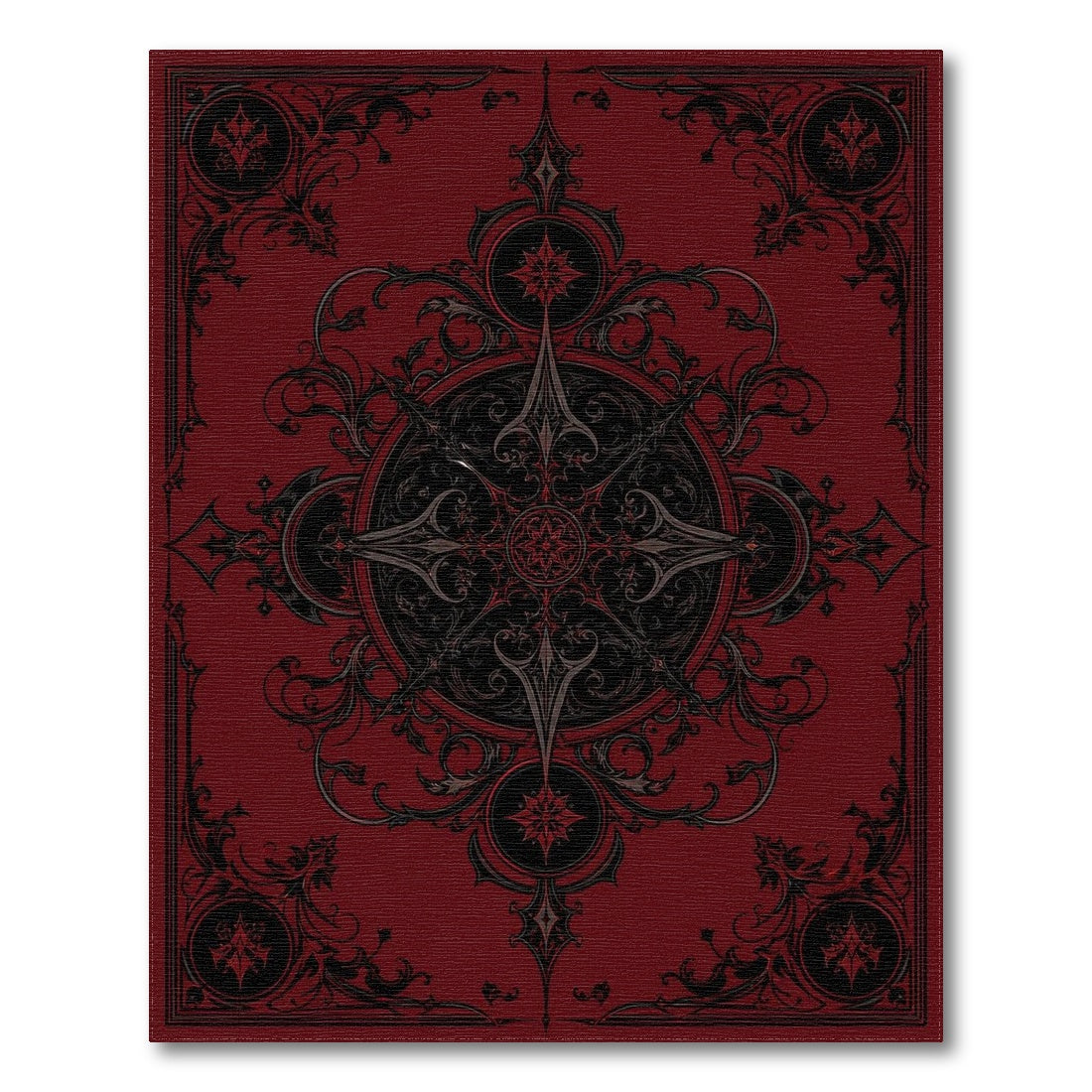 Ornate Red Ornate Persian Medallion Area Rug