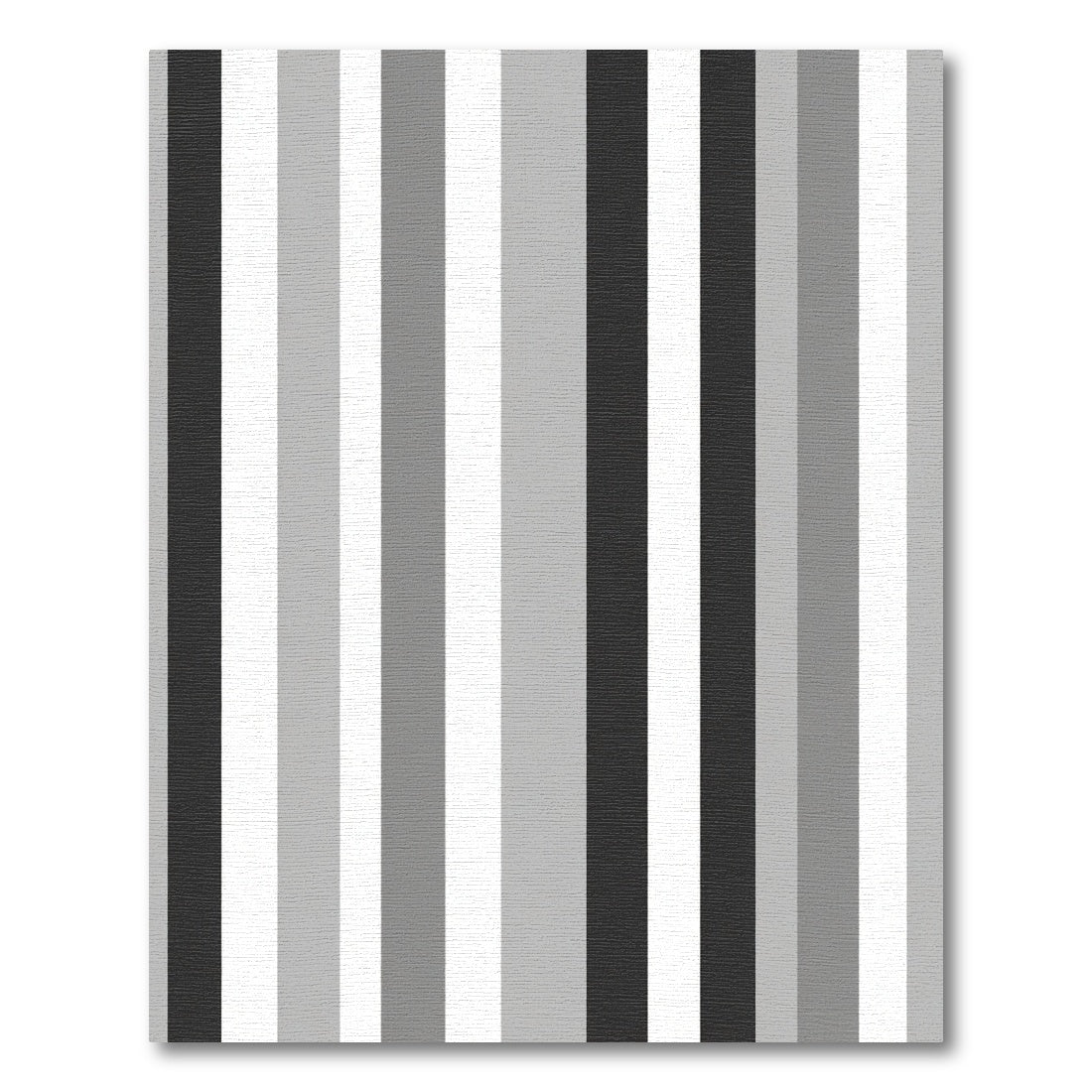Monochromatic Stripped Slate and Silver Gradient Rug