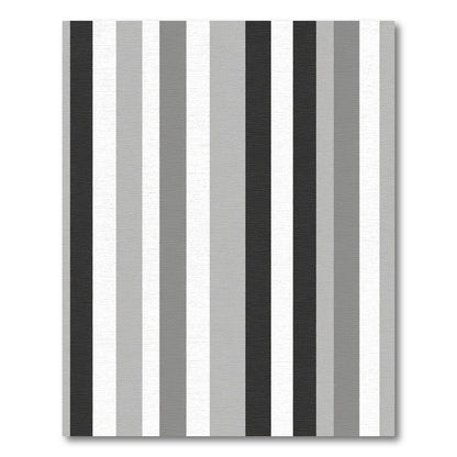 Monochromatic Stripped Slate and Silver Gradient Rug
