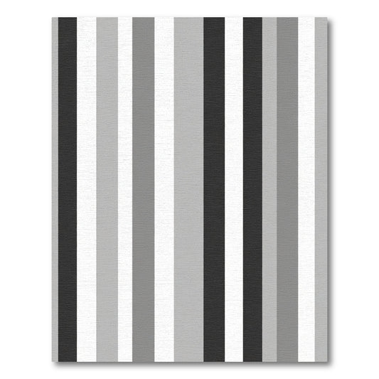 Monochromatic Stripped Slate and Silver Gradient Rug