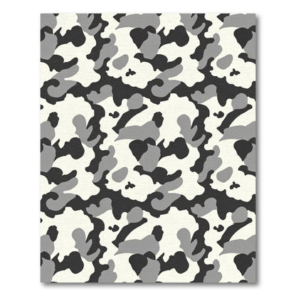 Monochromatic Abstract Blotches Rug