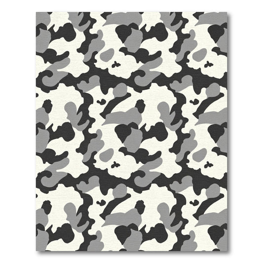 Monochromatic Abstract Blotches Rug