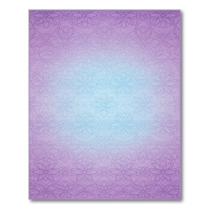 Purple Floral Ombre Vintage Area Rug