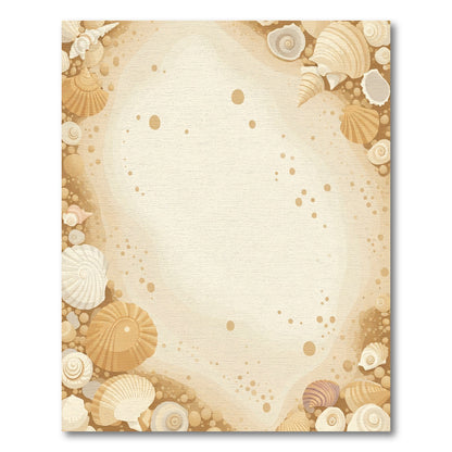 Coastal Seashell Beach Confetti Sand Rug