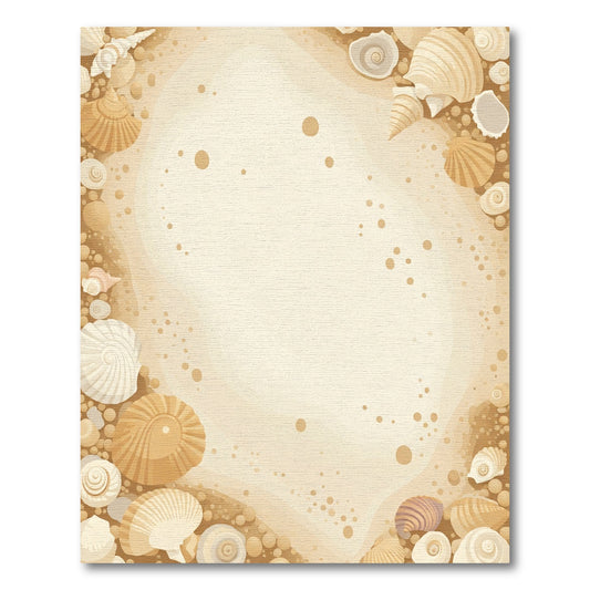 Coastal Seashell Beach Confetti Sand Rug