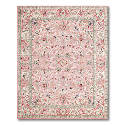 Blush Pink Floral Vintage No. 100 Area Rug