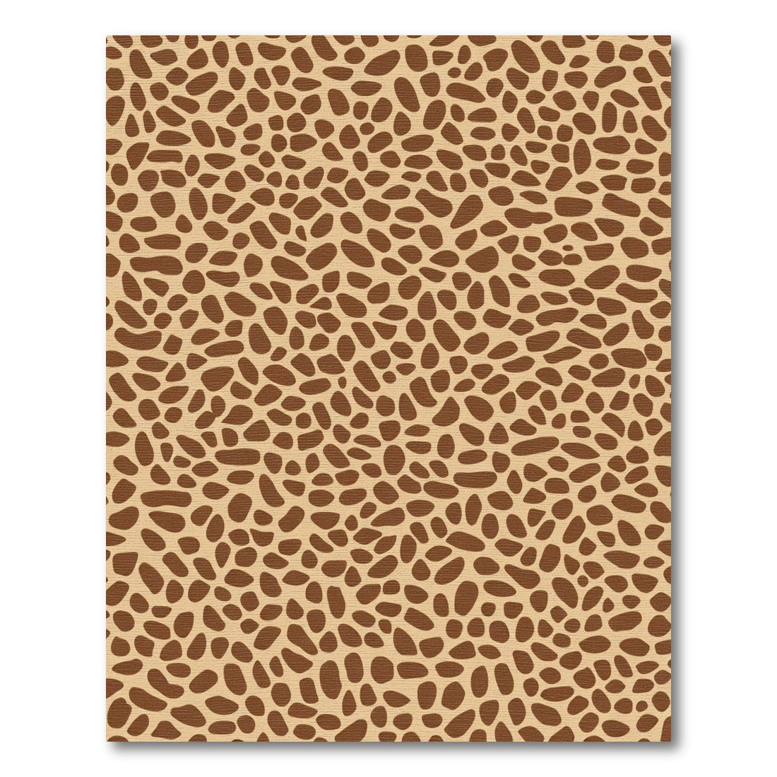 Brown Spotted Natural Pattern Rug