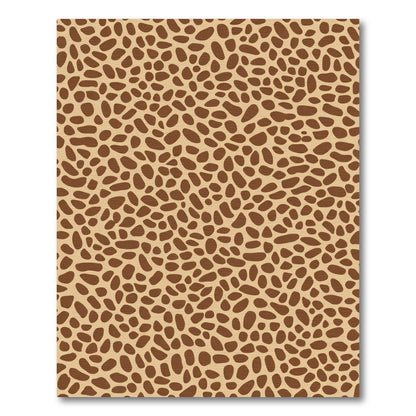 Brown Spotted Natural Pattern Rug