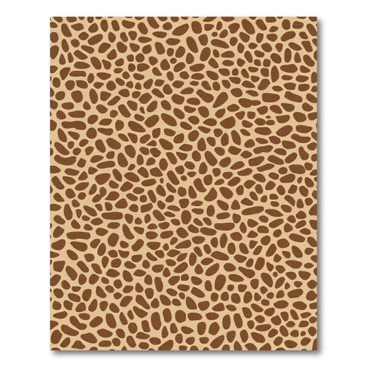Brown Spotted Natural Pattern Rug