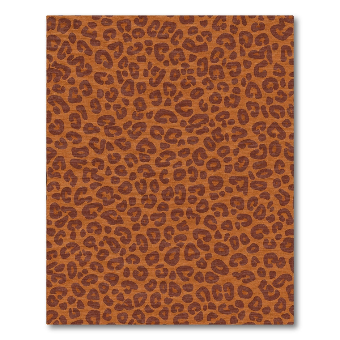 Chic Brown Animal Spots Accent Rug