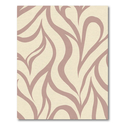 Blush Pink Swirl Organic Abstract Rug