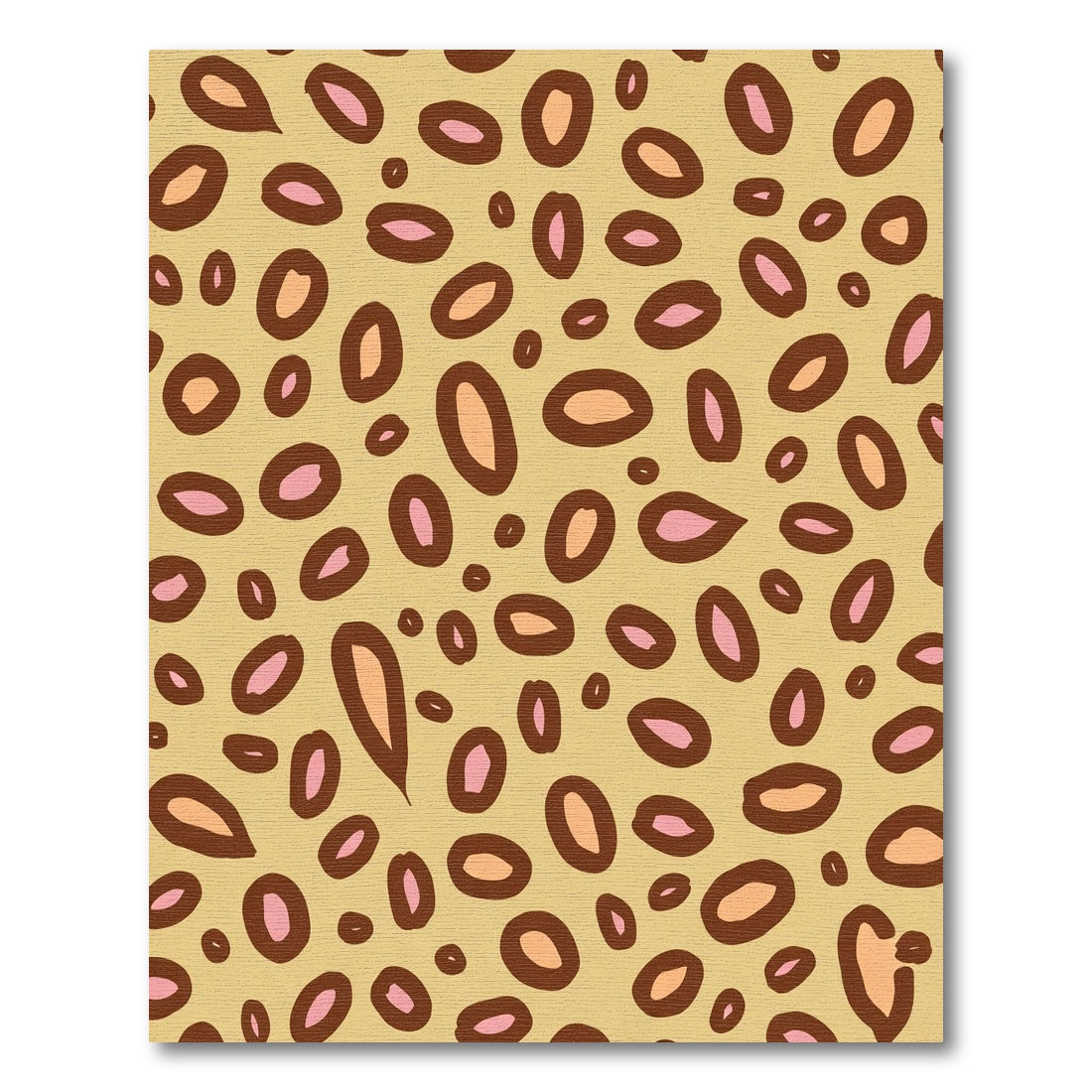 Wild Animal Spots Ochre Brown Rug