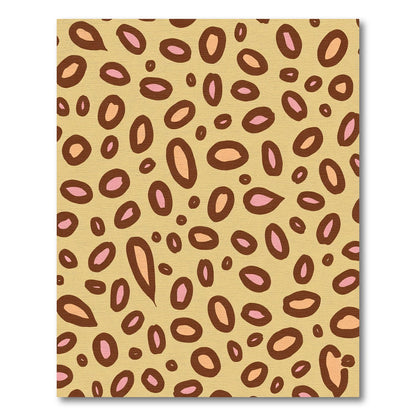 Wild Animal Spots Ochre Brown Rug