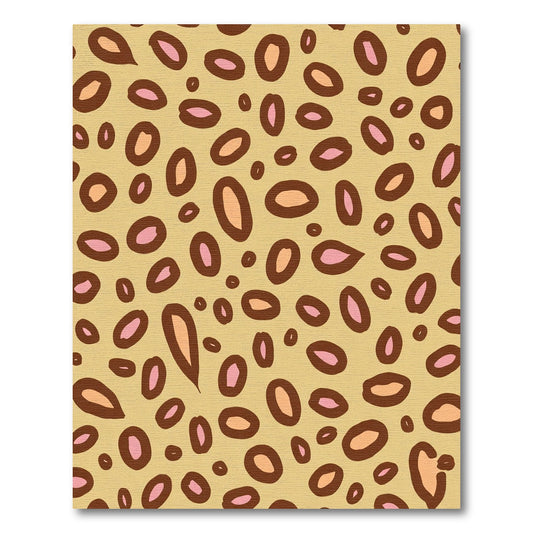 Wild Animal Spots Ochre Brown Rug