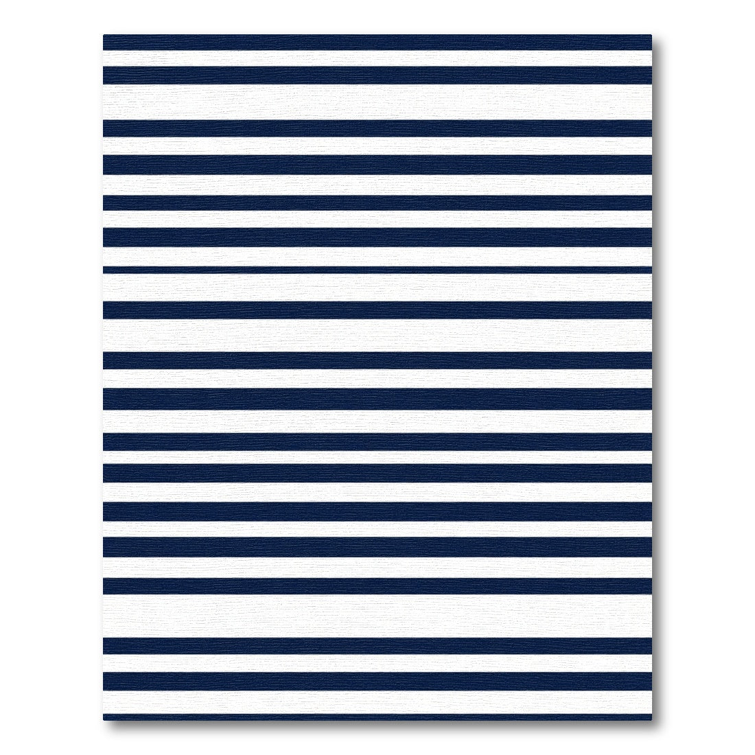 Navy White Parallel Lines Rug