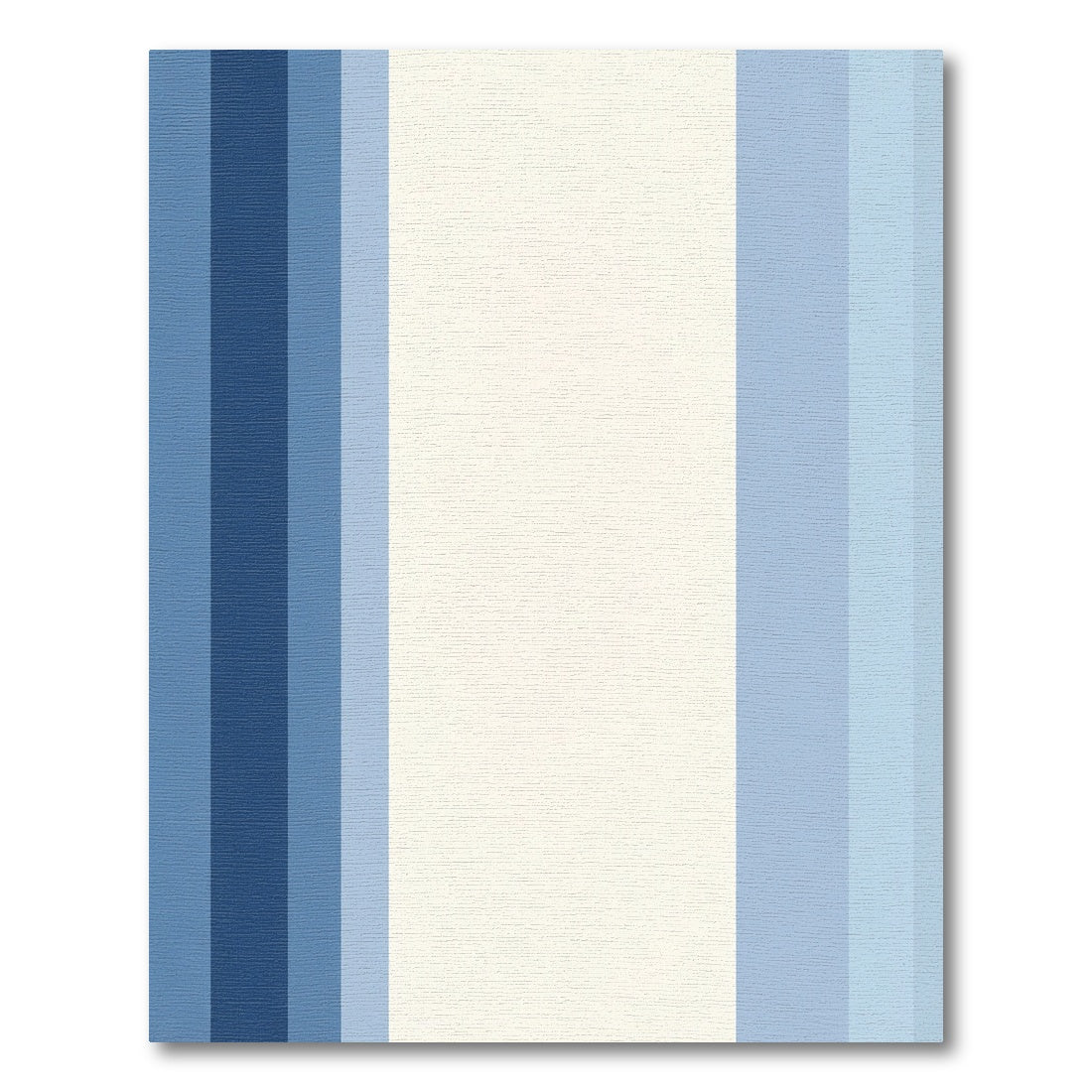 Gradated Blue Symmetric Stripe Rectangles Rug