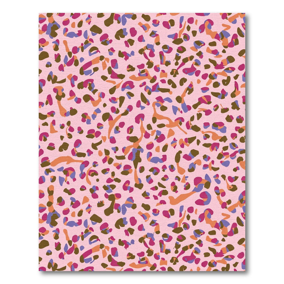 Vibrant Pink Abstract Animal Spots Rug