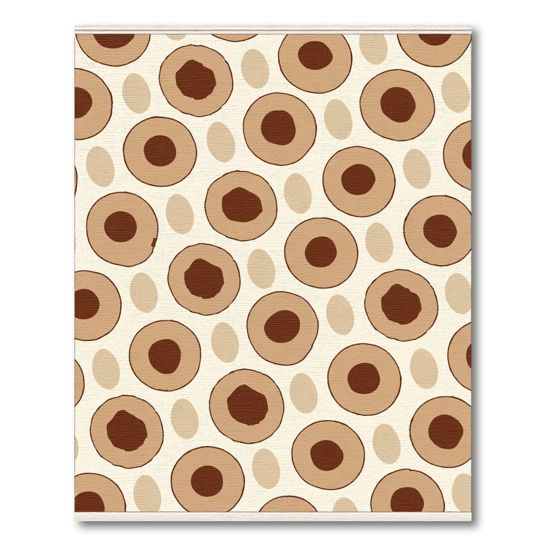 Earthy Tone Concentric Circles Rug