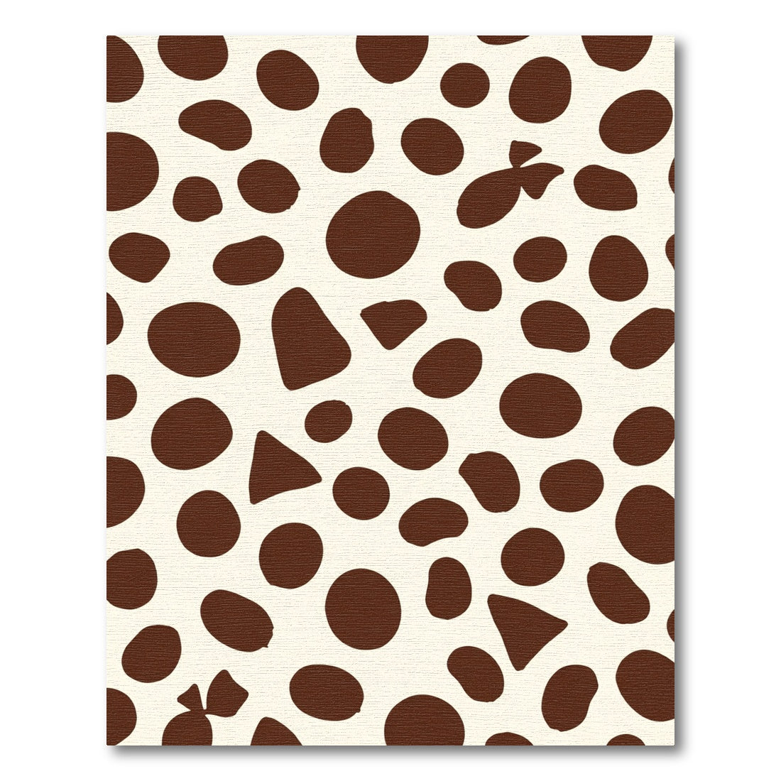 Brown Cream Pebble Scatter Rug