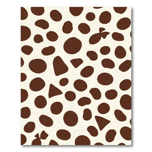 Brown Cream Pebble Scatter Rug