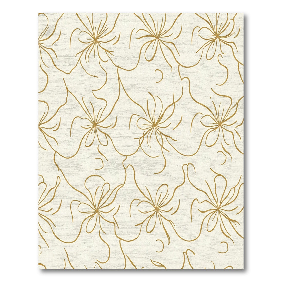Golden Thin Line Starburst Rug