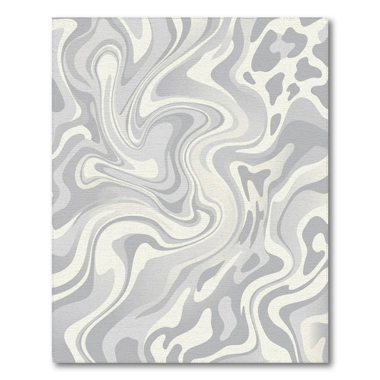 Abstract Area Grey Swirling Abstract Area Rug