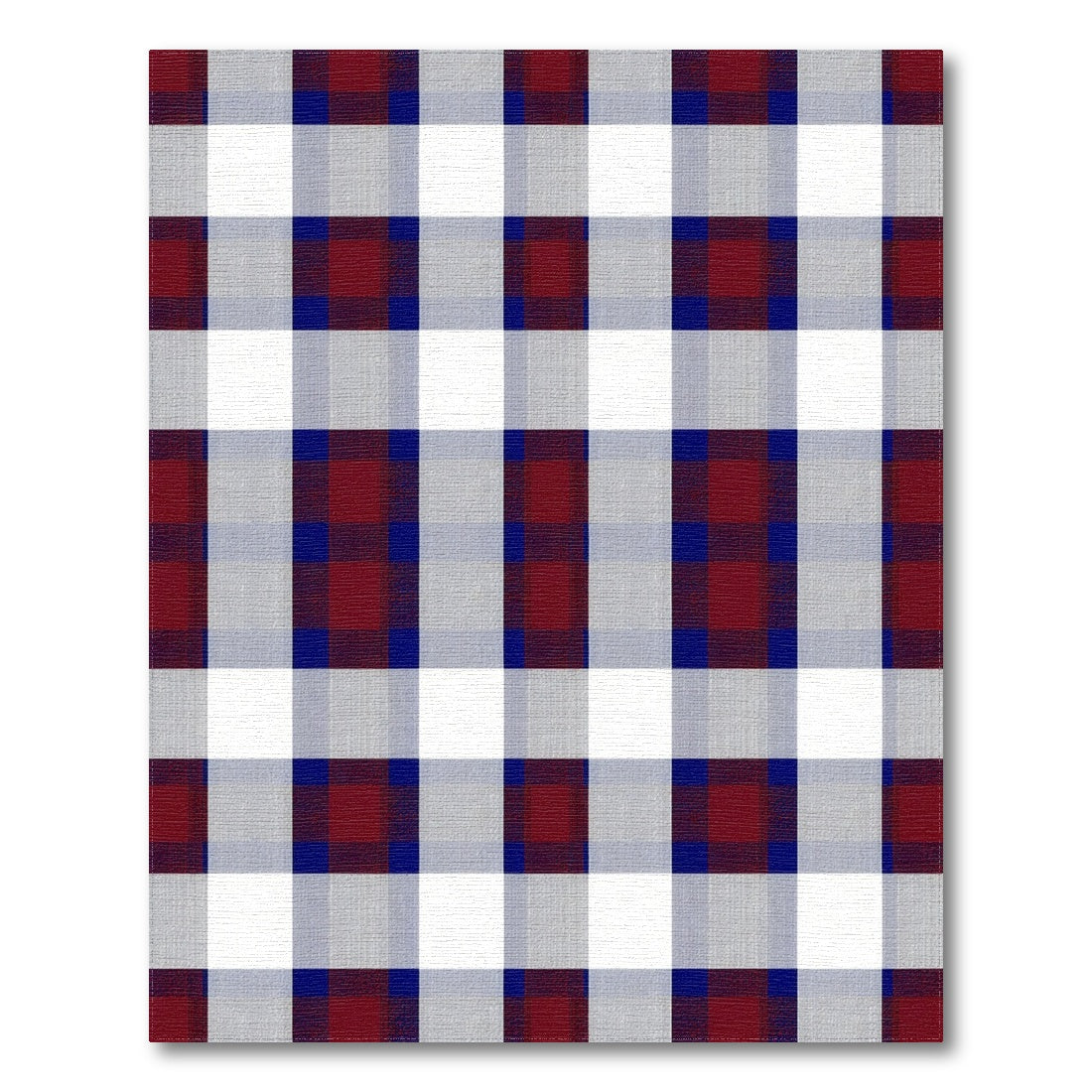 Red Blue Buffalo Check Area Rug