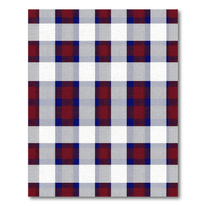 Red Blue Buffalo Check Area Rug