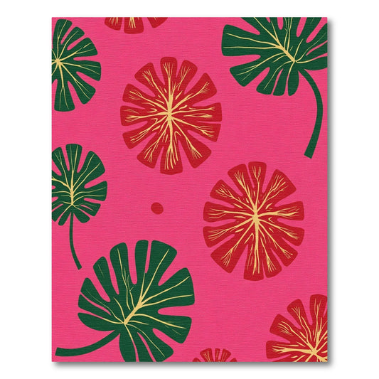 Vibrant Tropical Monstera Floral Fusion Rug