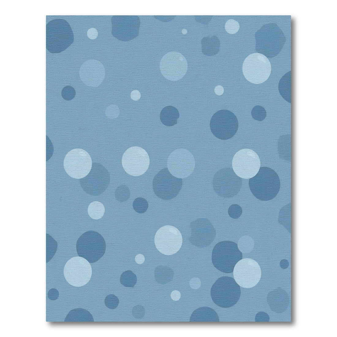 Soft Blue Scattered Circles Rug