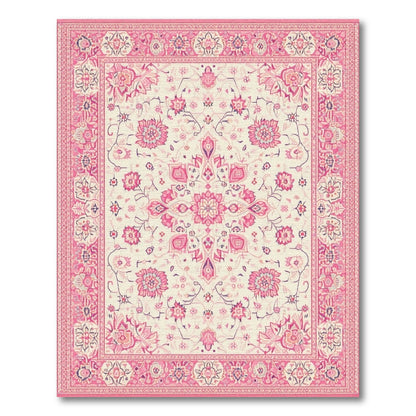 Pink Floral Vintage No. 140 Area Rug