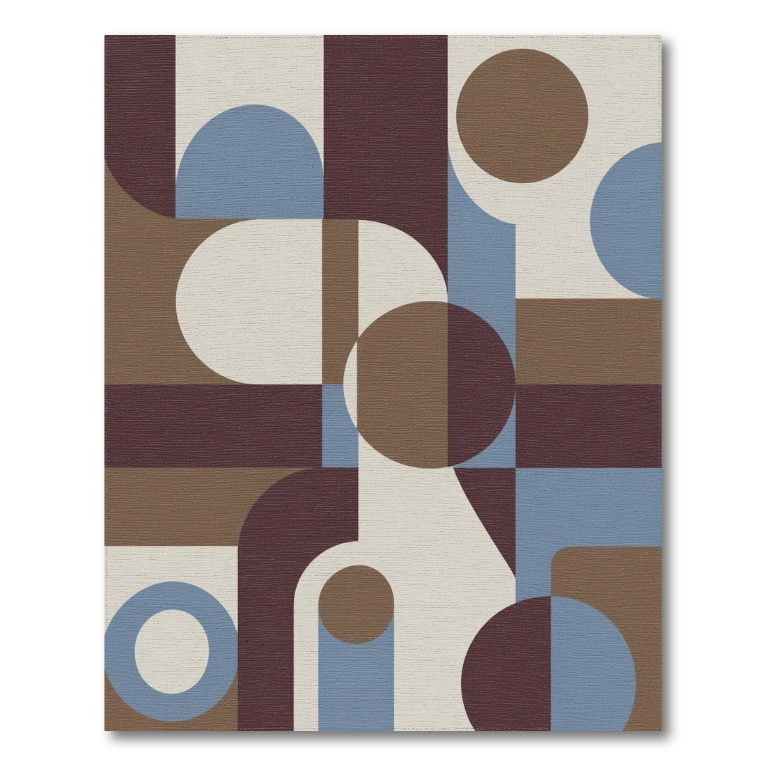 Brown and Tan Geometric Brown Tan Modern Area Rug
