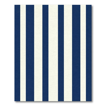 Classic Navy Cream Vertical Stripes Rug