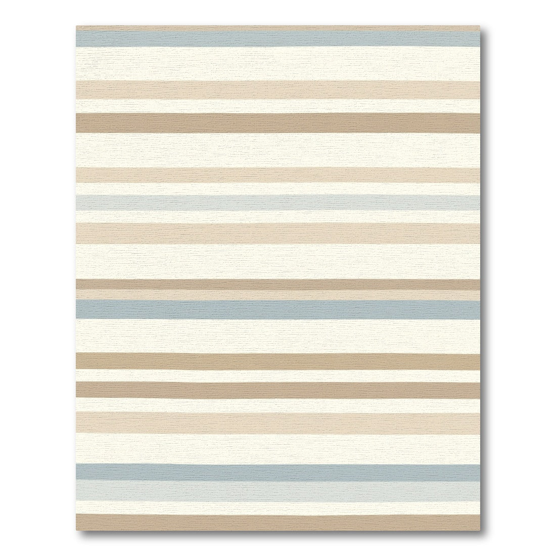 Neutral Horizontal Stripe Earthy Hue Rug