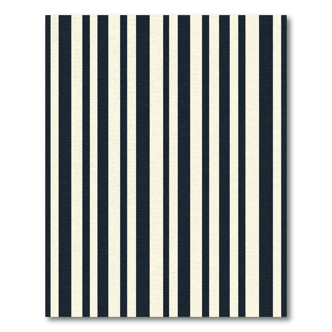 Bold Navy Ivory Vertical Stripe Rug