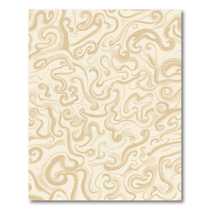 Creamy Swirls Abstract Flow Rug